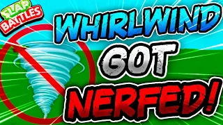 The WHIRLWIND Glove just got NERFED!🚫 - Slap Battles Roblox