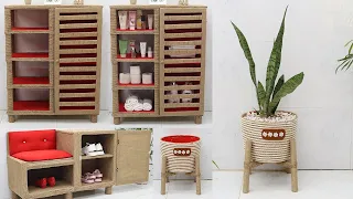 Best Out Of Waste Material for Space Saving Furniture, Jute Craft Ideas