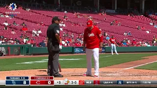 David Bell Gets Ejected, Freaks Out On Umpire After Two Pitches Near Head of Stuart Fairchild