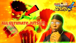 One Piece Fan Reacts to Naruto Ultimate Ninja Storm 4 All Ultimate Jutsu  Secret Techniques Reaction