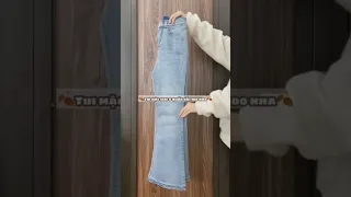 Phối đồ thu đông cùng quần jeans ống loe...