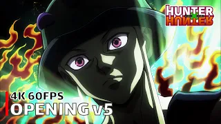 Hunter x Hunter (2011) - Opening v5 【departure! -second version-】 4K 60FPS Creditless | CC