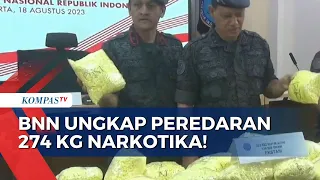 Libatkan Jaringan Internasional Asal Thailand, Bnn Ungkap Peredaran 274 KG Narkotika!