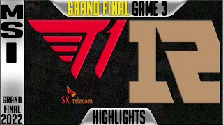 T1 vs RNG Highlights Game 2 | MSI 2022 Grand Final | T1 vs Royal Never Give Up G2