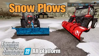 Snow Plows   / mod for all platforms on FS22
