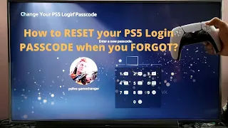 How to RESET your PS5 Login PASSCODE when you FORGOT?
