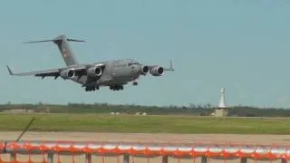 C-17 Assault Landing and Reverse Altus Air Show 2010