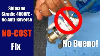 Shimano Stradic 4000FE No Anti-Reverse - How To Fix - Fishing Reel Repair