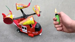 EXPERIMENT: FIREWORKS AND HELICOPTER!