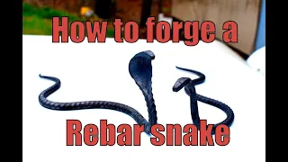 Blacksmithing for beginners: How to forge a snake from rebar