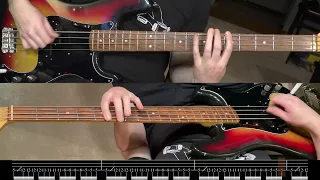 Deftones - My Own Summer (Shove It) - Bass Playthrough With Tab - #bass #deftones #basstabs