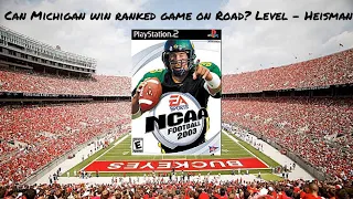 NCAA Football 2003 - Michigan @ Ohio State - Hardest Level - Can Michigan Win Ranked Game on Road?