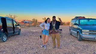 Starting to get used to Van life in the Desert
