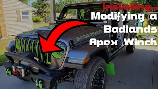 Badlands Apex Winch Touching Your Grille? Check out this modification!