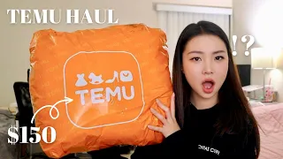 TEMU UNBOXING + TRY-ON $150 WORTH OF CLOTHING