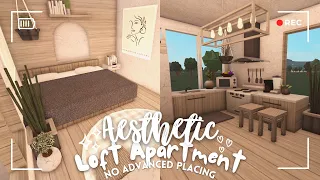 [ bloxburg ] ꒰ 37k! ꒱ ☁️ aesthetic loft apartment ꒰ no advanced placing build & tour ꒱