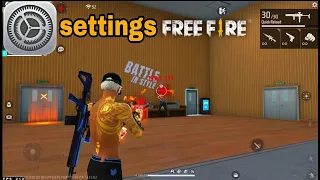 Setting free fire 100% head shot bluestacks