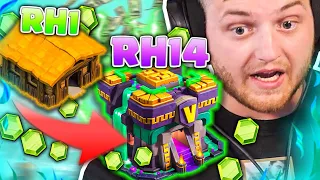 🤩😨RH 1 auf RH 14! | VIEL zu TEUER?! | NEUES Experiment für FARM Acc.! | Clash of Clans