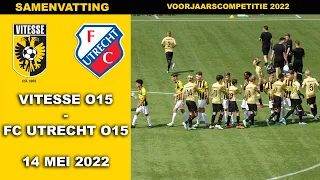 Samenvatting Vitesse O15 - FC UTRECHT O15  zaterdag 14 mei 2022