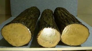 Сушка древесины-кругляка в домашних условиях (на примере дуба)