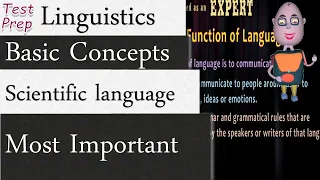 Linguistics Basic Introduction - Scientific Study of language