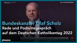 Katholikentag: Kanzler Scholz beim Podiumsgespräch "Deutschlands Politik in unsicheren Zeiten"