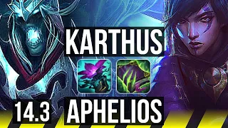 KARTHUS & Milio vs APHELIOS & Lulu (ADC) | 600+ games, Comeback, Dominating | BR Grandmaster | 14.3