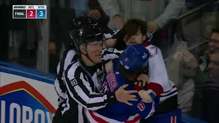 NHL Fight - Canadiens @ Rangers - Anderson vs Trouba - 16/11/2021