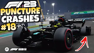 F1 23 PUNCTURE CRASHES #18