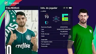 EDITAR FACE HABILIDADES FLACO LÓPEZ PALMEIRAS PES 2021 COPIA DE BASE