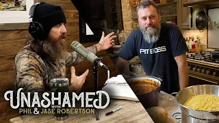 Why Jase Struggled to Make Friends in High School & Willie Cannot Cook Using a Recipe | Ep 402