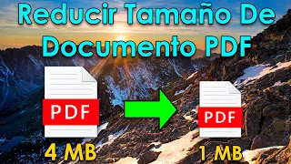 Como reducir tamaño de documento PDF hacer que pese menos