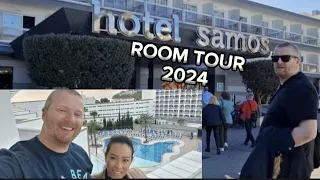 MAJORCA SPAIN MAGALUF ( HOTEL SAMOS ROOM TOUR 2024 ) TRAVEL JOURNEY 2024