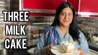 TRES LECHES CAKE | THREE MILK CAKE RECIPE