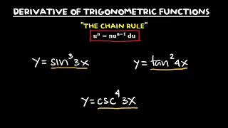 DERIVATIVES OF TRIGONOMETRIC FUNCTIONS: THE CHAIN RULE