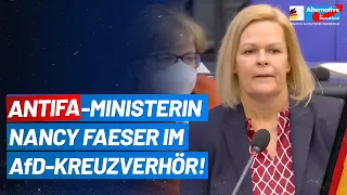 Regierungsbefragung: Antifa-Ministerin Nancy Faeser im AfD-Kreuzverhör! - AfD-Fraktion im Bundestag