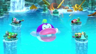 Mario Party 10 - Mega Cheep Chomp's Shell Shock - Toadette vs Spike vs Yoshi vs Rosalina