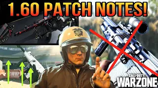 New COD WARZONE UPDATE 1.60 PATCH NOTES | WEAPON BALANCING, NEW CONTENT, SEASON 4 RELOADED! (COD WZ)