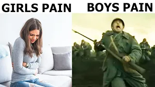 BOYS VS GIRLS:  PAIN