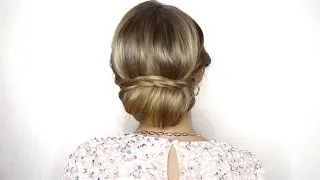 КРАСИВЫЙ ПУЧОК С ЛЕГКИМ ПЛЕТЕНИЕМ НА ПРАЗДНИКИ | HOLIDAY UPDO HAIRSTYLE TUTORIAL