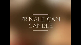 Candle made in Pringles can