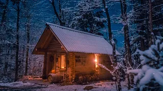 Building a Log Cabin Alone in the Snow | Off Grid Sauna Ep 4