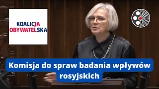 Dorota Niedziela - Komisja do spraw badania wpływów rosyjskich