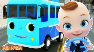 Baby Drives The Bus | Wheels On The Bus + More Nursery Rhymes & Kids Songs | Bebeplim
