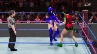 SEXY SUPER HEROINE: RAVEN VS ROBIN