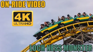 Crazy Interlocking Loops Roller Coaster POV - Loch Ness Monster - Busch Gardens Williamsburg