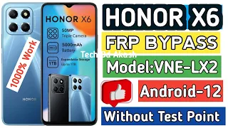 Honor X6 [VNE-LX2] Google Account FRP Bypass honor vne-lx2 FRP Unlock By Tech Bd Akash 2023! (1000%)