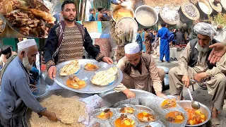 Kabuli Pulao recipe in Wedding Ceremony | Rush on Afghans wedding | Kurma | Afghanistan street food