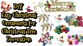 Easy Christmas Ornaments Ideas at Home| DIY Christmas Tree Decorations| Christmas Home Decorations