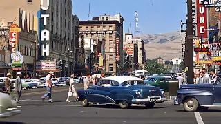 1950s American City Life in STUNNING COLOR